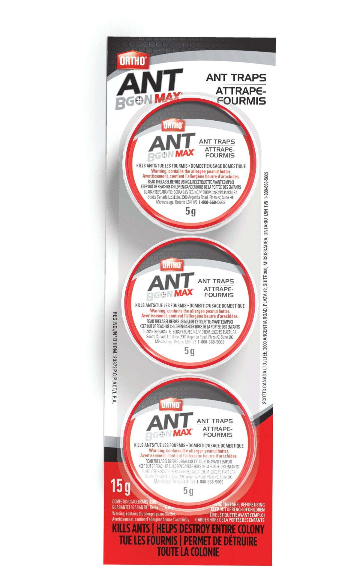 Ortho Ant B Gon Max attrape-fourmis  - paquet de 3 - 3 x 5g