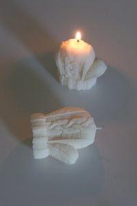 Mitaines - bougies d'hiver - couleur crème - Project Helios