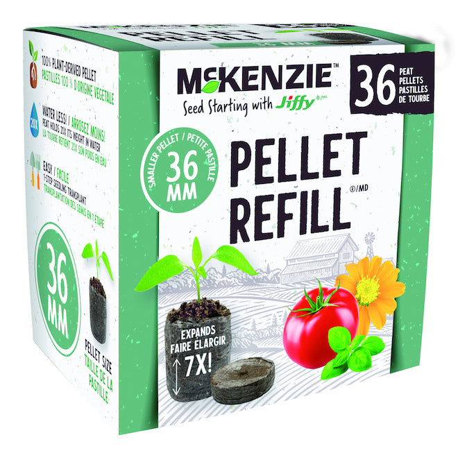 PELLET REFILL MCKENZIE - Jiffy Pastille de tourbe 36 36mm