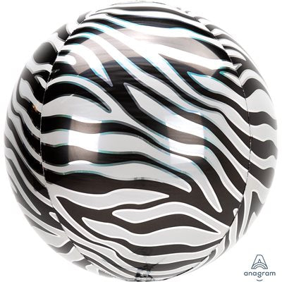 Ballon M.15'' ZEBRA PRINT ANIMALX ORBZ  Code de produit : 42107