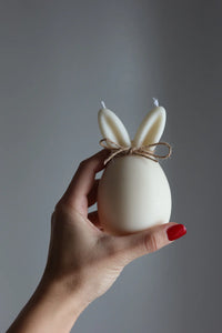 Bunny egg - with jute - Project Helios