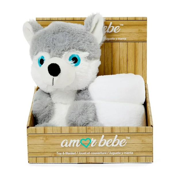 Peluche loup gris sales