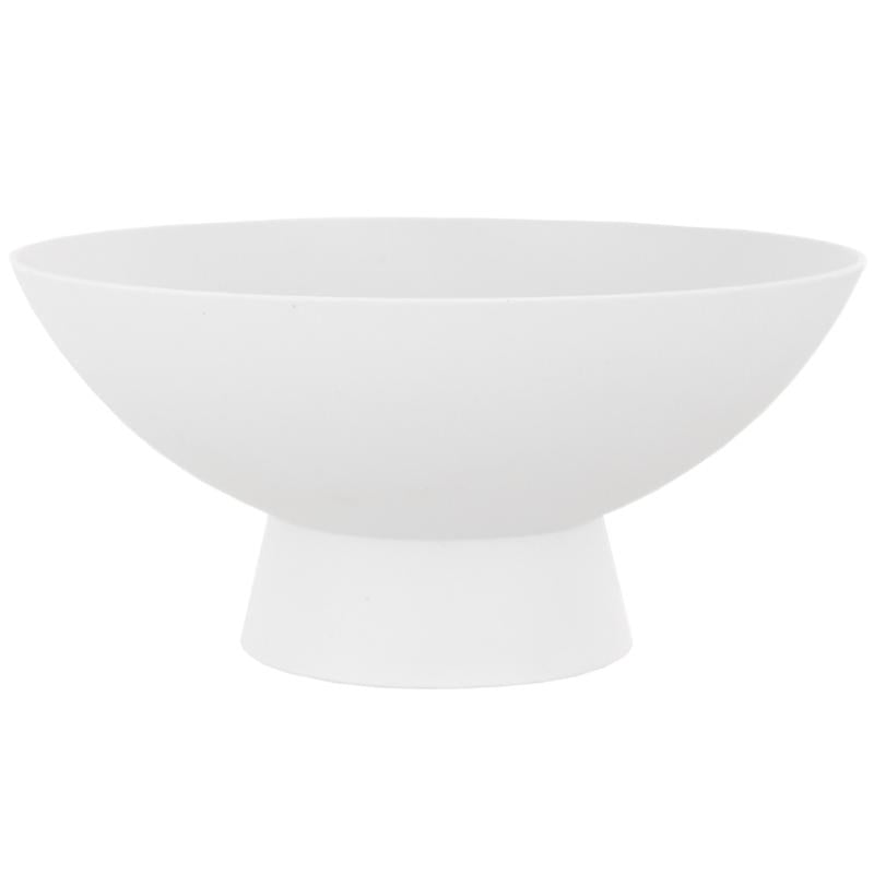 12" DEMI FOOTED BOWL, WHITE - 8177-04-22