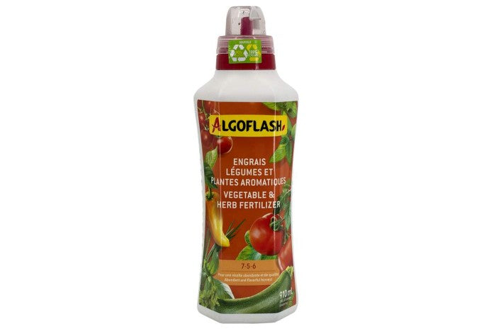 Engrais liquide Légumes et plantes aromatiques 7-5-6 - Algoflash