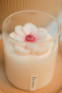 Bougies de soja florales à l'anémone 8 oz - ZOETSTUDIO
