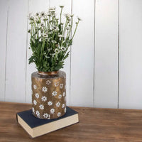 Vase Alden en laiton moyen - Foreside Home & Garden