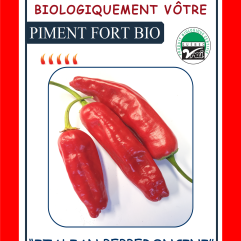 Sachet de semences - Piment fort Pepperoncini BIO - Biologiquement Vôtre