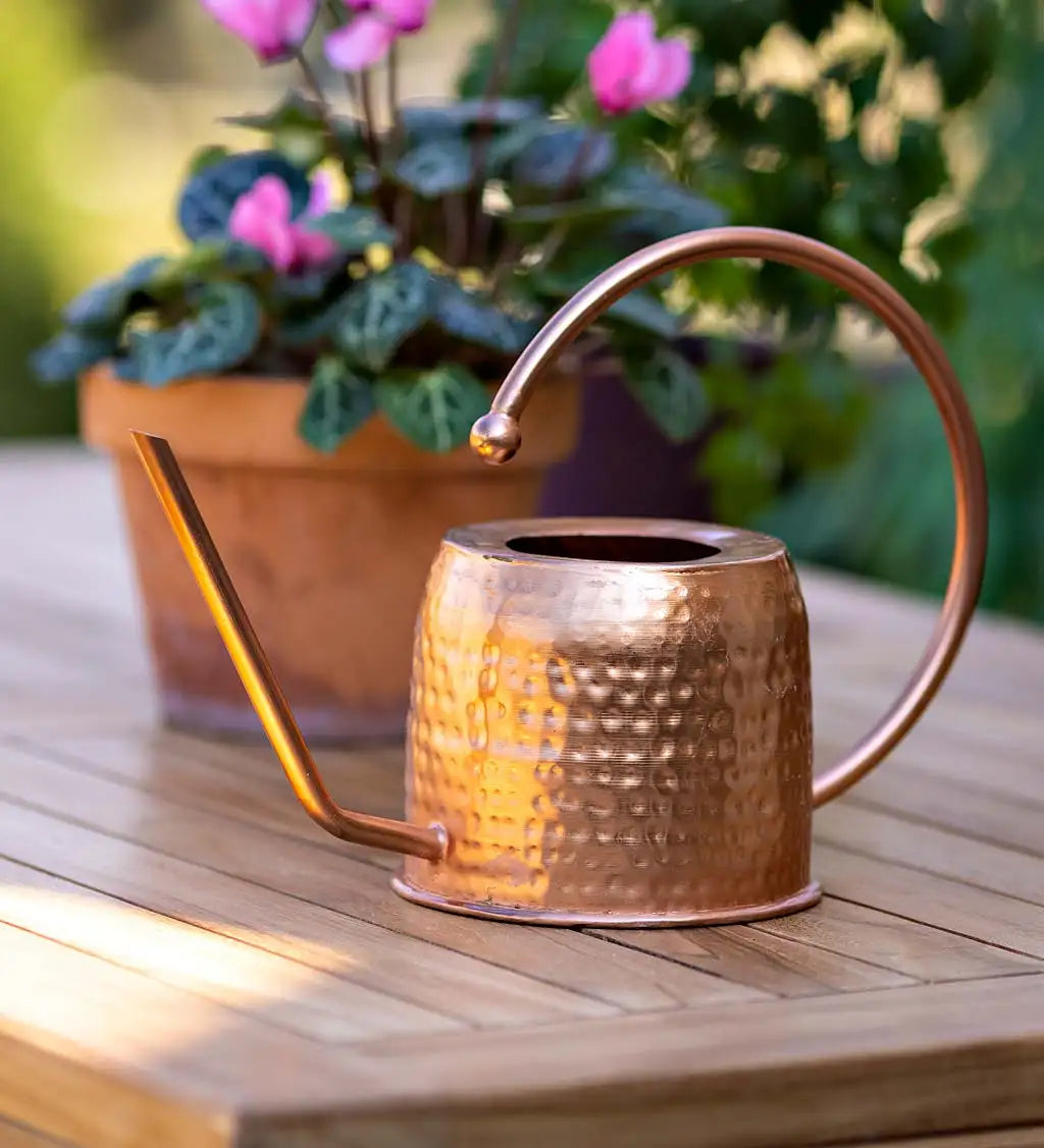 Arrosoir Plow & Heart - Short Copper Watering Can
