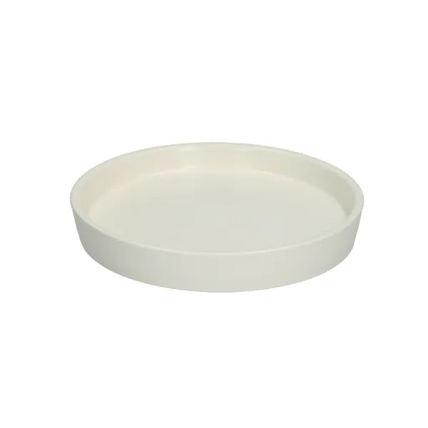 Soucoupe plastique blanc rigide et opaque - 4.6''