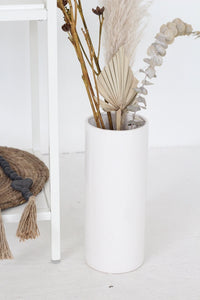 Grand vase en céramique pour herbe de la pampa ou grandes tiges