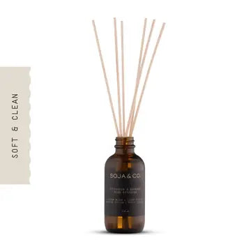 Diffuseur à roseaux | Coton blanc + Linge frais - SOJA&CO.®120ml