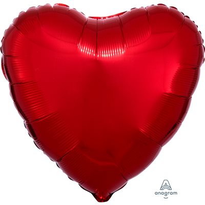 Ballon COEUR ROUGE / ROUGE M.18" Code : 10584