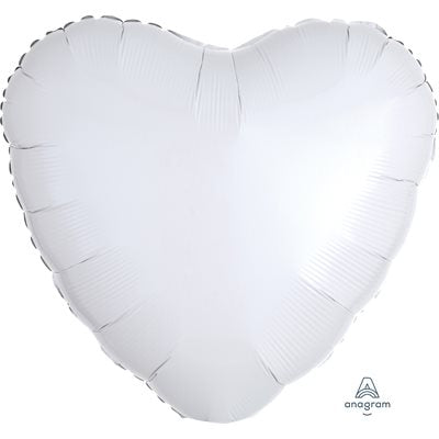 Ballon COEUR BLANC / BLANC M.18"  Code de produit : 10595