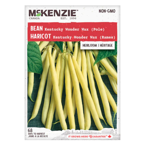 Seed - Bean Kentucky Wonder Wax (pole) - McKenzie
