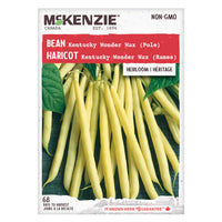 Seed - Bean Kentucky Wonder Wax (pole) - McKenzie