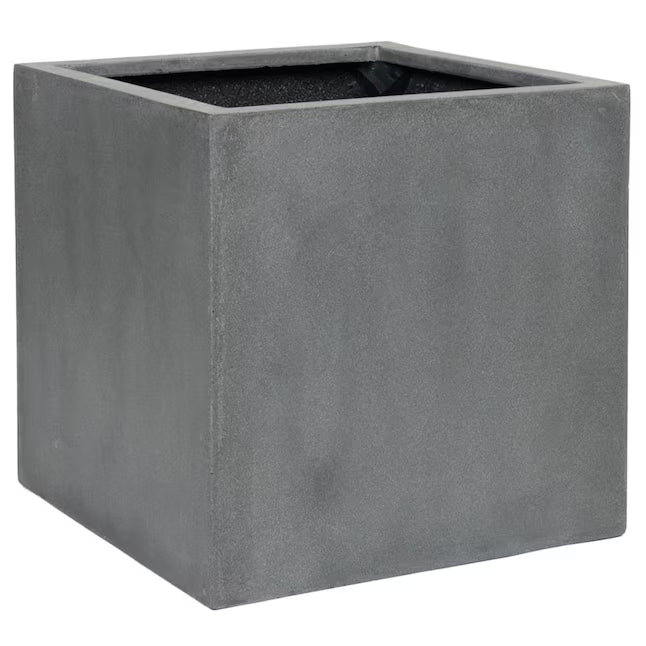 Pot carré 14 cm/5,5" Pierre graphique Ceramique