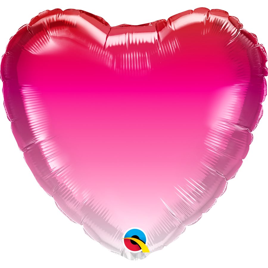 BALLON M.18'' COEUR ROSE OMBRÉ Code de produit : 16761