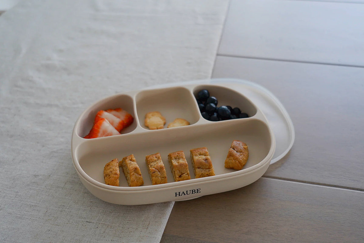 Assiette ventouse en silicone Caramel - Haube