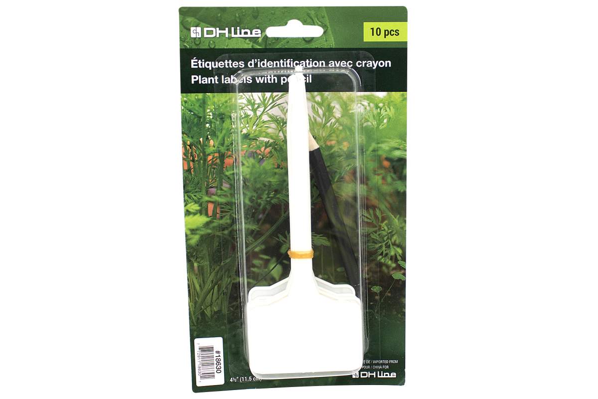 Etiquettes identification carre &  crayon 10pcs