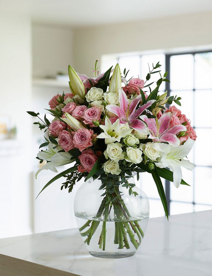 Bouquet de fleurs - Céleste & harmonie