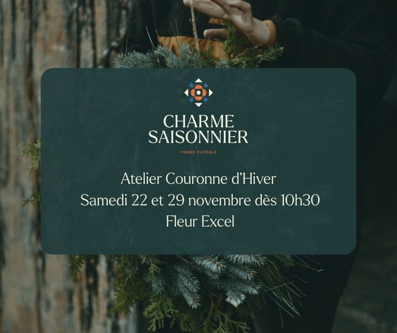 Samedi 22 novembre 10h30 - Atelier: Création d'une couronne d'hiver - Avec Charme Saisonnier