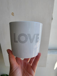 Pot 11cm/4.5" Message Ceramic