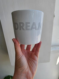 Pot 11cm/4.5" Message Ceramic