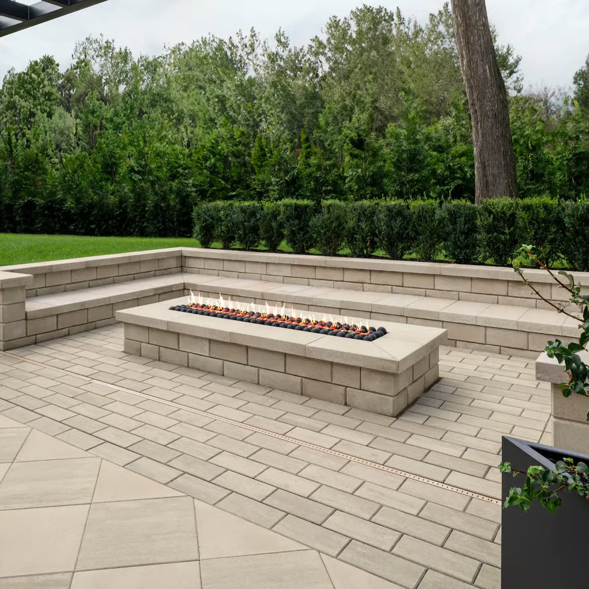 Techo Bloc Dalle Blu 60 mm petite (6'' x 13'')