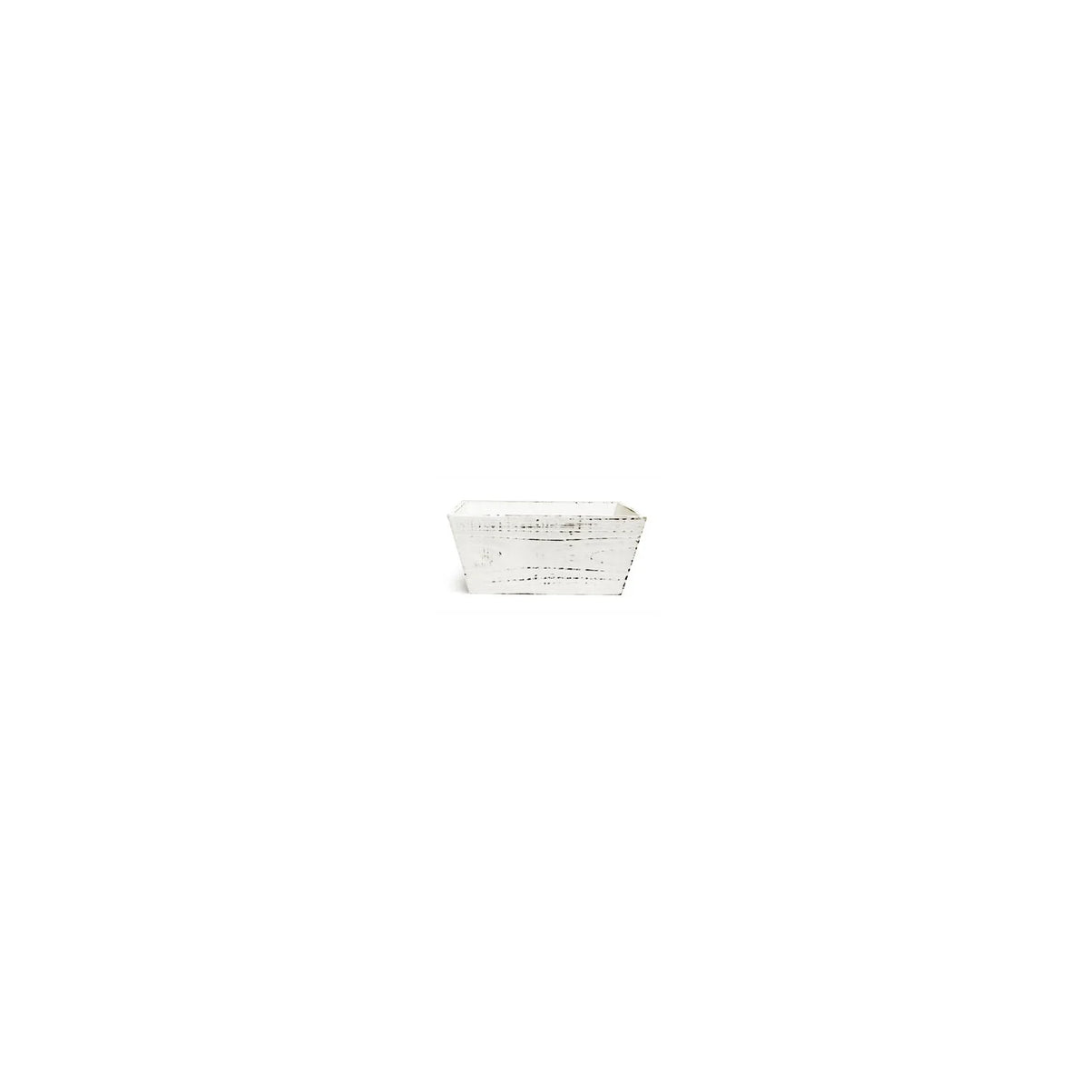 panier de bois blanc  -10.25X7X4.75"H WOOD