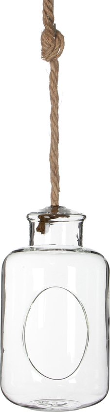 Vase suspendu Glass Lyon 15cmx26h/6"x10"h ClearHanging