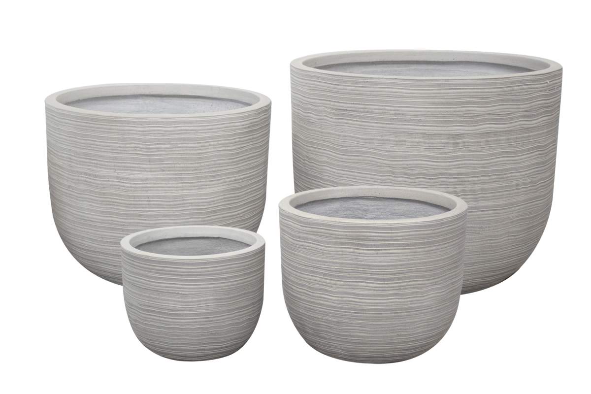 Ens. 4 pots rond ivoire 2298170
