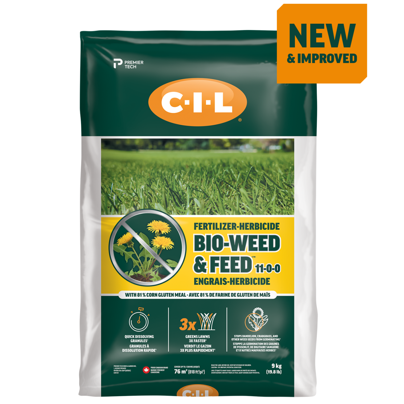 herbicide gazon Gluten de mais amélioré CIL
