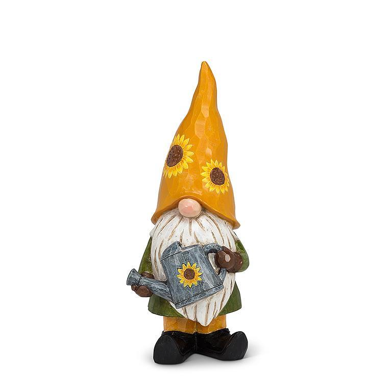 Gnome avec un chapeau et tournesol - Grand