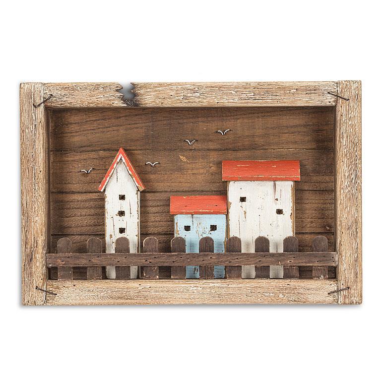 Décoration murale pour petites maisons - cadre en bois