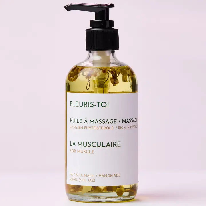 Huile de Massage soulagement musculaire - Fleuris-toi