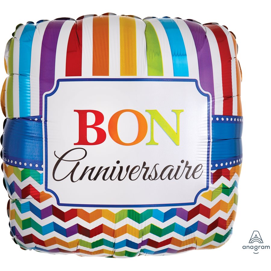 Ballon M.18" BON ANNIVERSAIRE - 31180