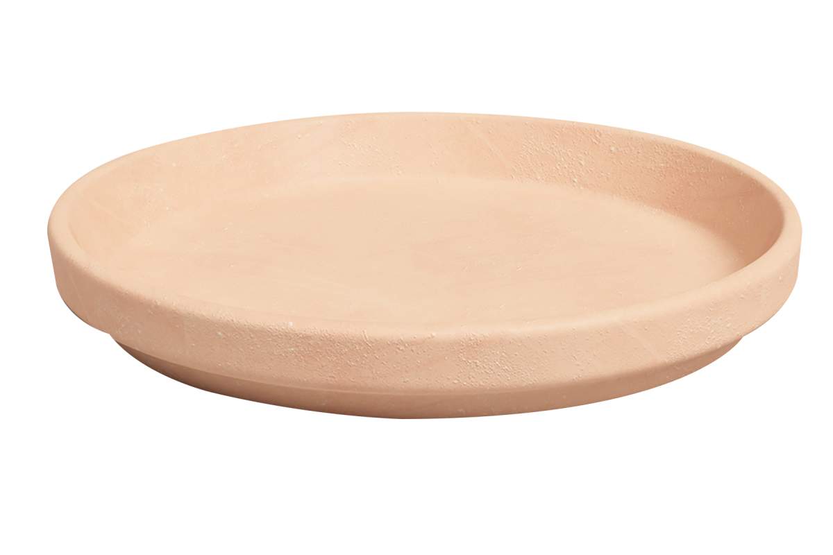 Soucoupe ronde terre cuite 19cm antique 19x3cm/7,5×1