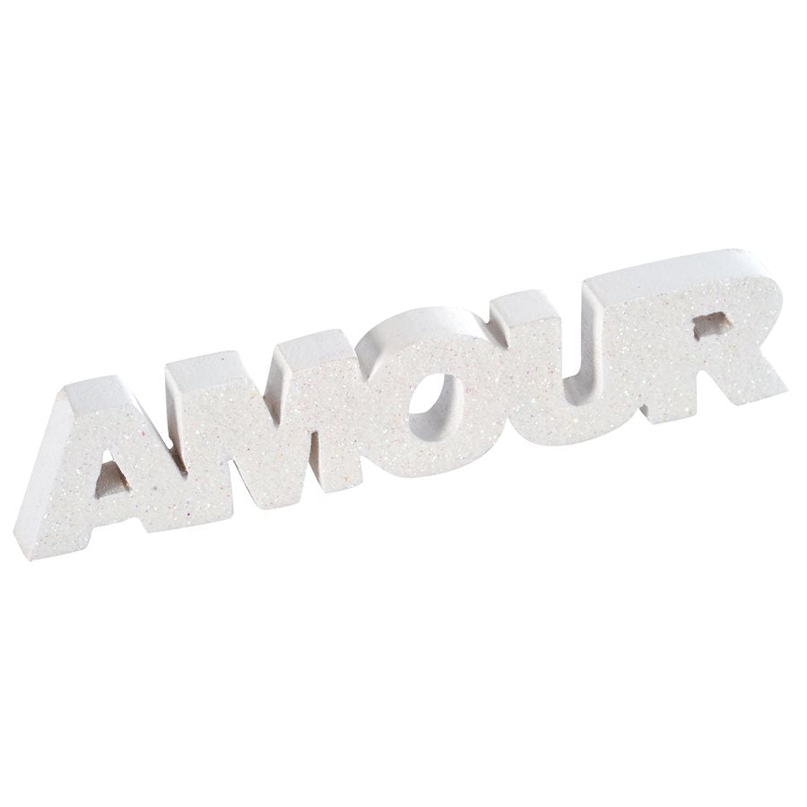 Lettres Amour Blanc 12 x 1 x 2.5 cm - 3425-1