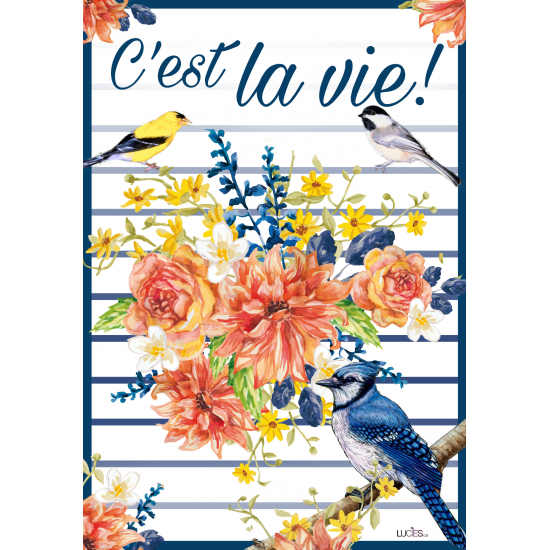 Drapeau C'est la vie - oiseau