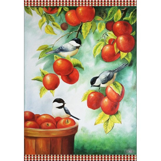 Drapeau Mésange dans les pommes