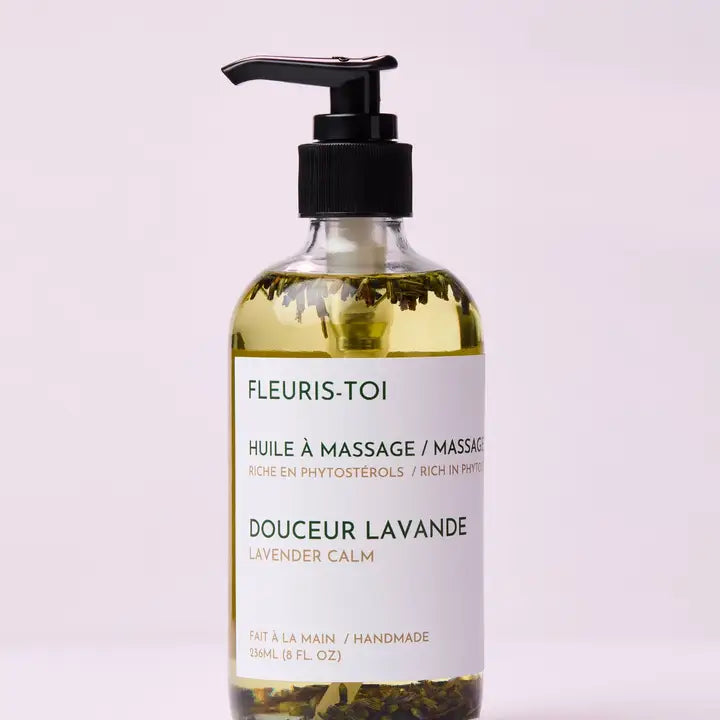 Calming Lavender Massage Oil - Fleuris-toi
