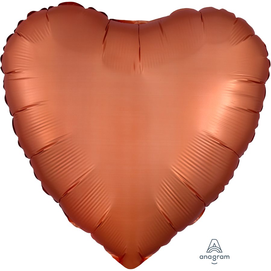 Ballon M.18'' COEUR AMBRE SATIN LUXE - Code de produit : 38581