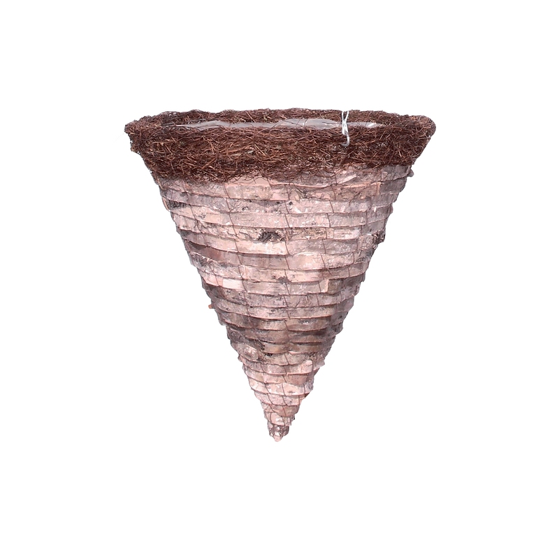 Pot panier conique ou  carré - en osier avec broche - grandeurs et formes variées