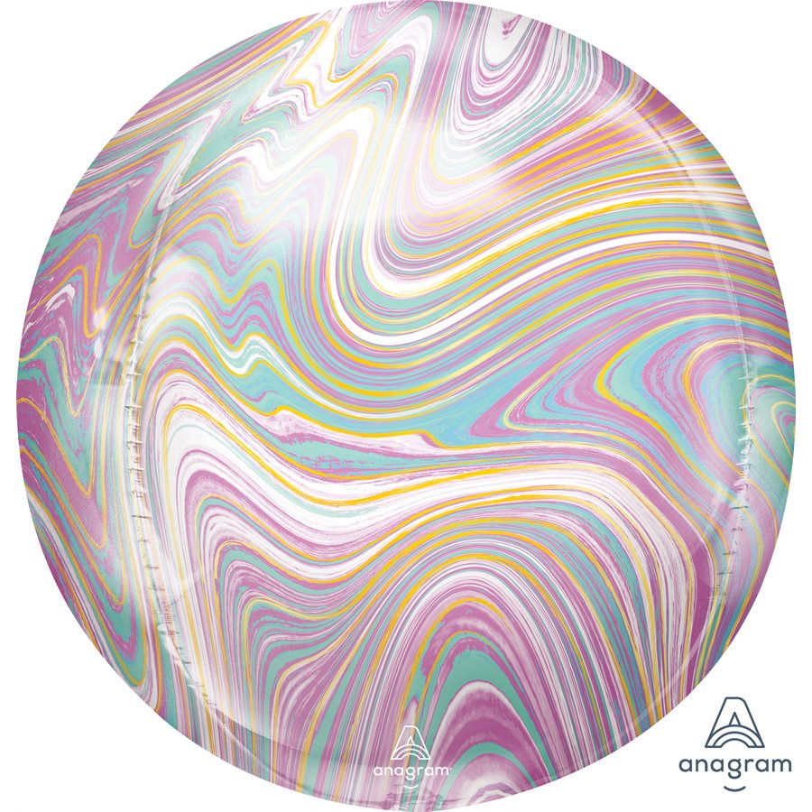 BALLON M.15'' MARBLEZ PASTEL ORBZ Code de produit : 42417