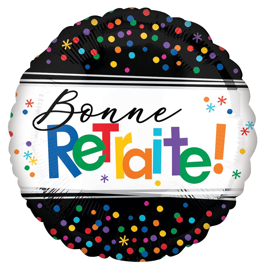 Ballon M.18" BONNE RETRAITE - Code de produit : 45234