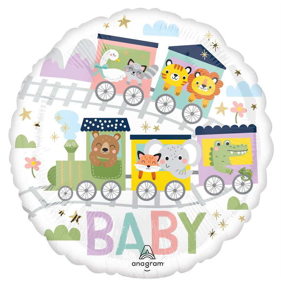 Ballon M.18'' ALL ABOARD! BABY - 50363