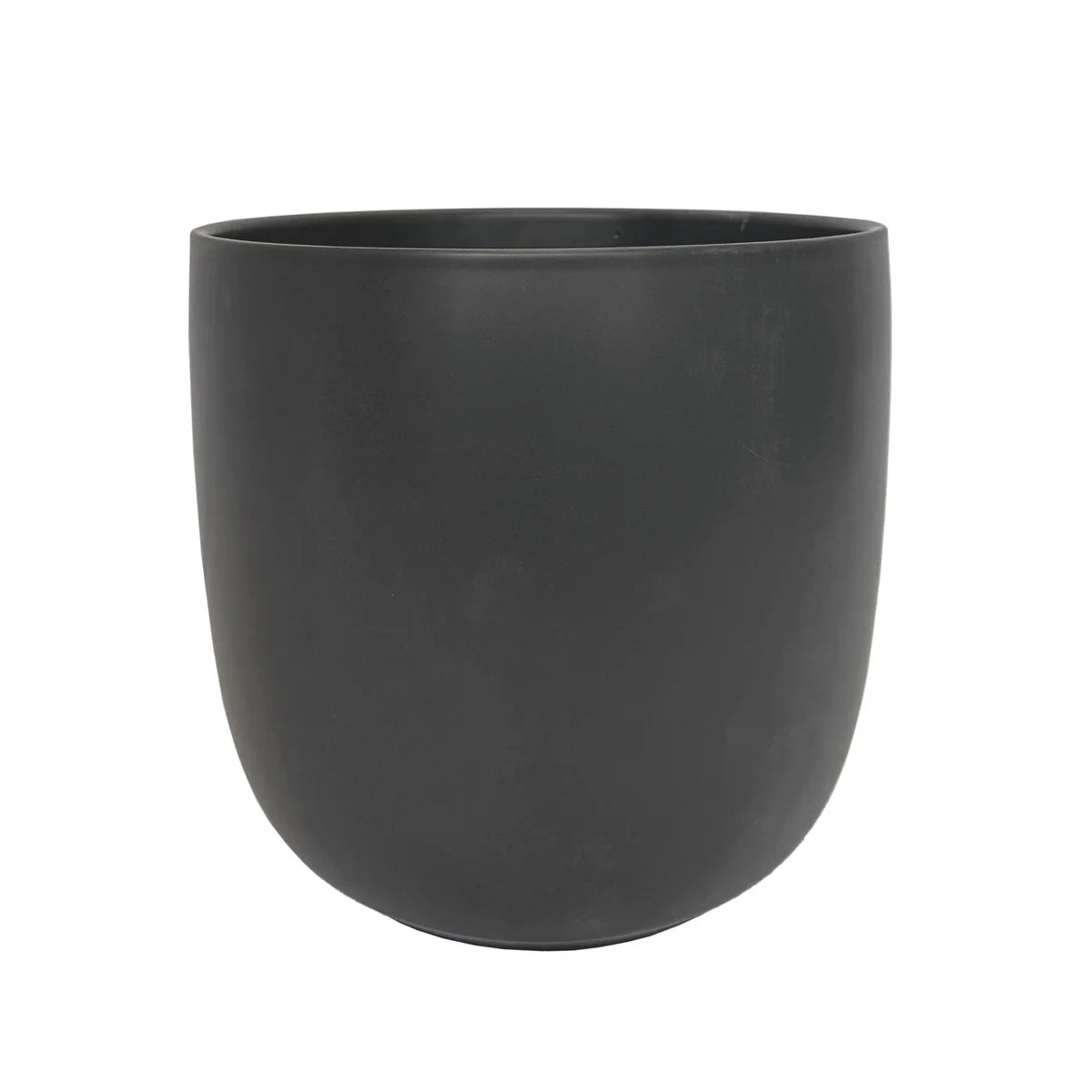 Pot Lana pot round matte black - 11x9.75"  50464