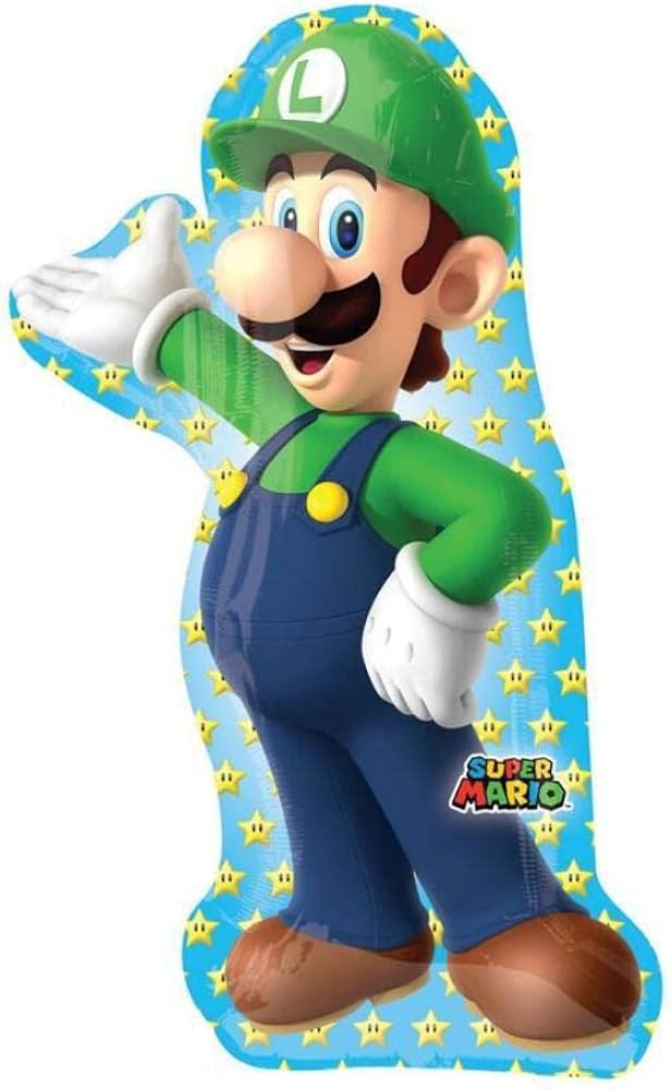 Ballon Super Mario LUIGI  - code de produit 34837