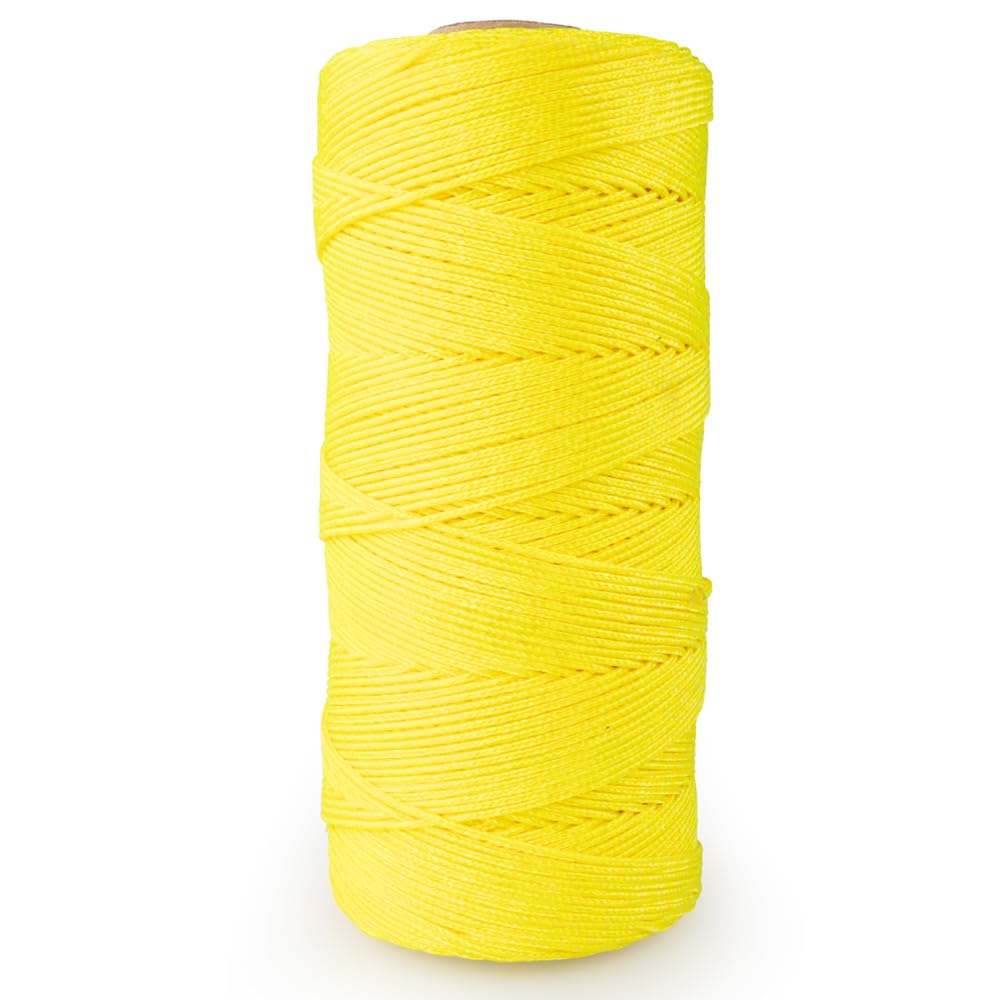 ROULEAU DE CORDE TRESSÉE JAUNE 500P.LIN