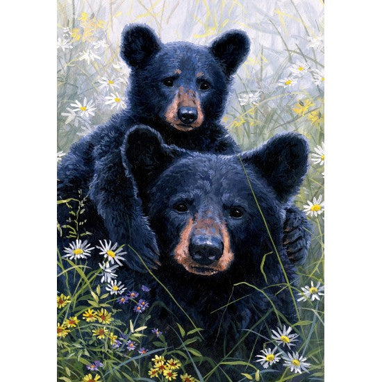 Drapeau Black Bear Lookout - deux ours noirs